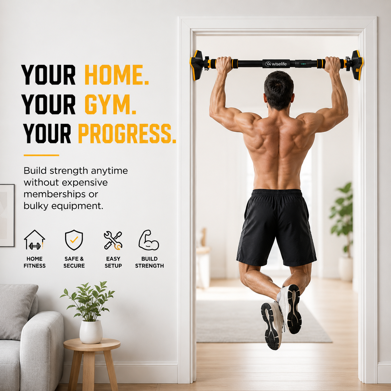 Build Upper Body Strength with Doorway Pull-Up Bar