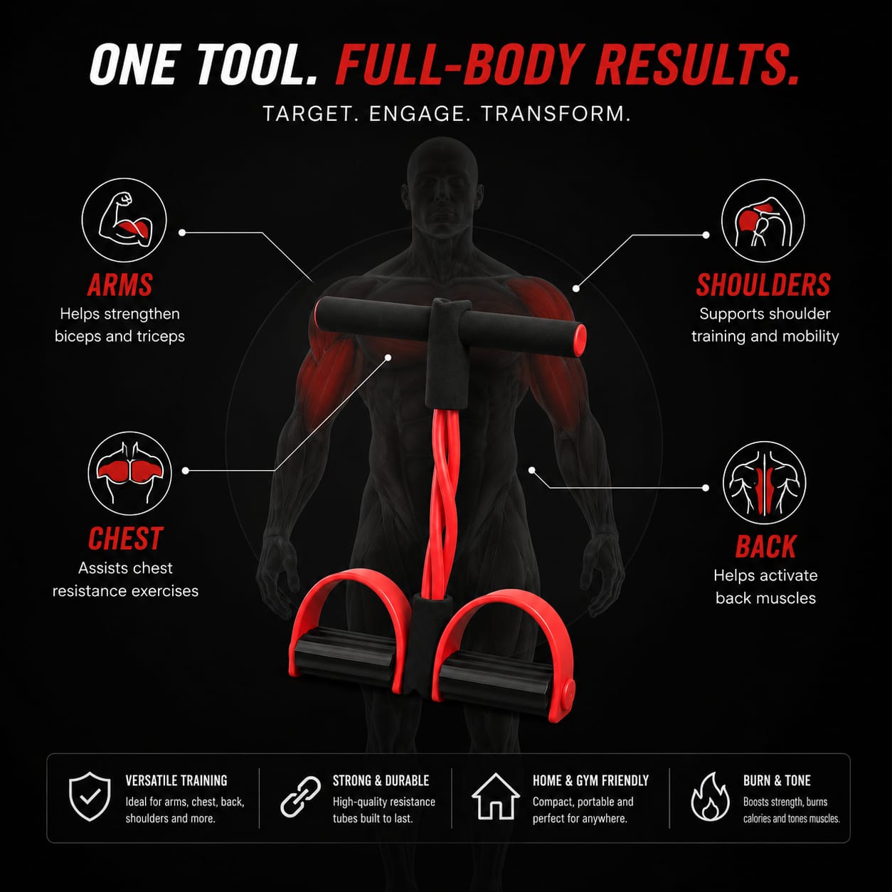 Full Body Resistance Pull Reducer with Handles