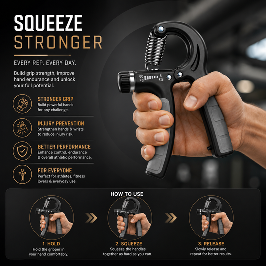 Adjustable Hand Grip Strengthener for Stronger Grip